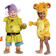 From left: Aladdin Toddler Abu Deluxe, Dopey Deluxe, Baby Simba, Baby Donald Duck.